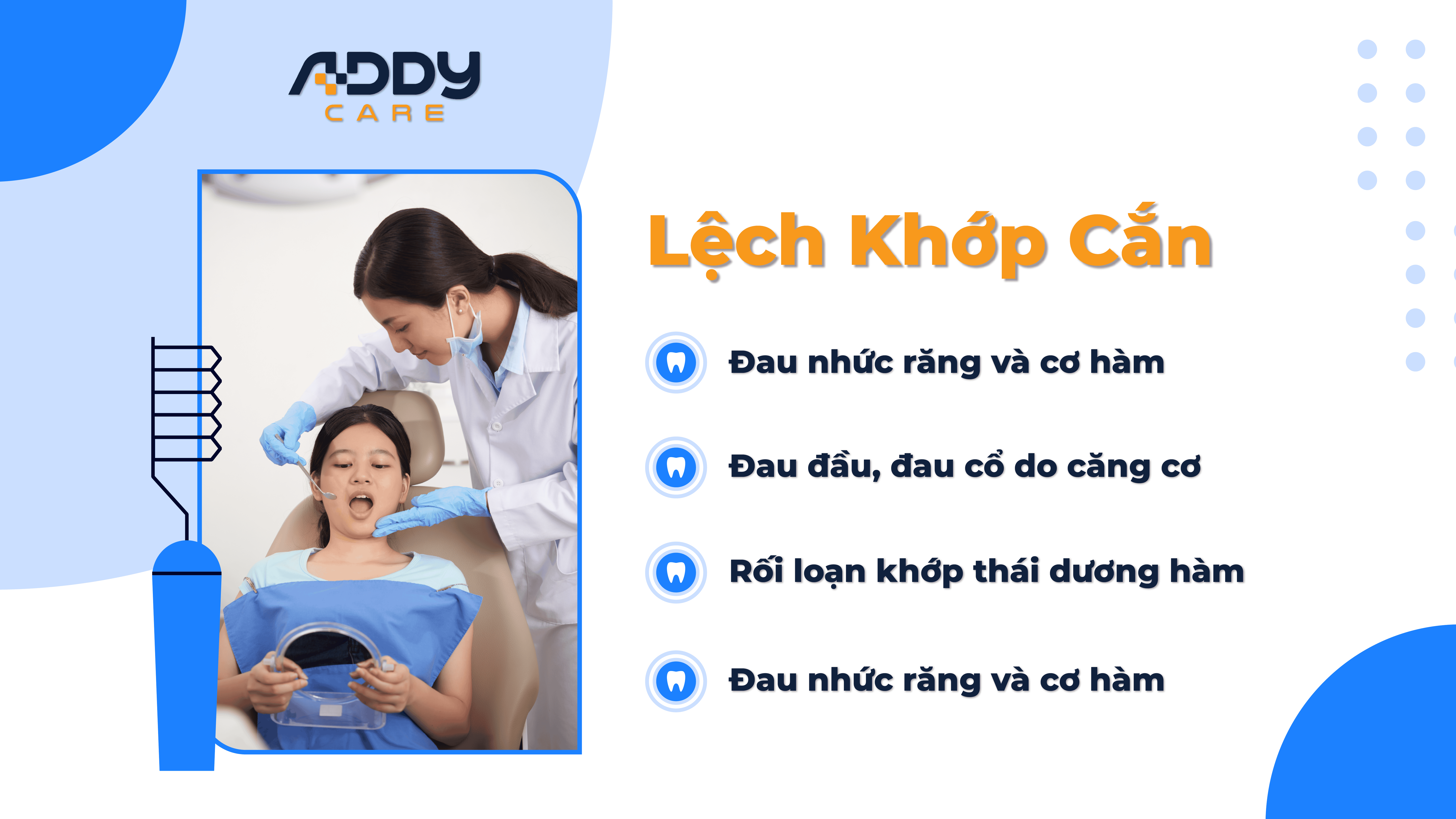 Lệch khớp răng: đau nhức răng, đau đầu